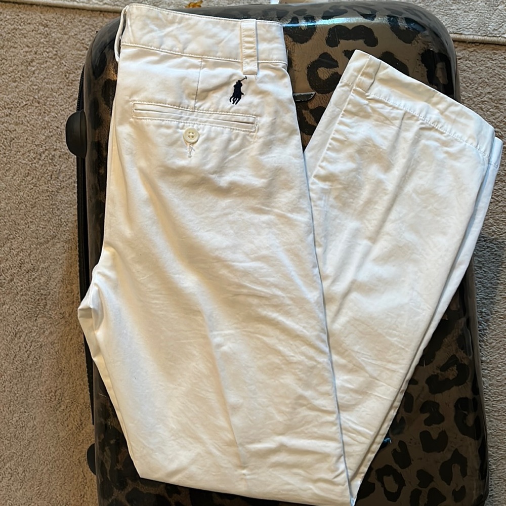 Boy’s Ralph Lauren Polo white pants, size 12